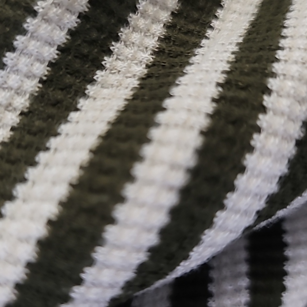 Vine & Love Green and White Striped Cardigan - Picture 7 of 7